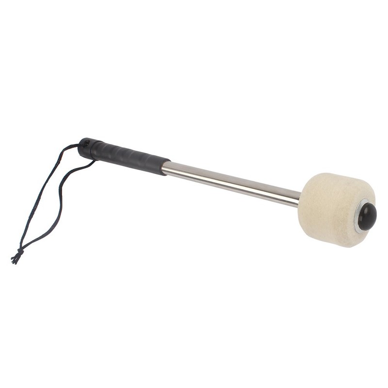 Bass Drum Mallet, Durable Wool Felt Head Metal Drumstick Mallet