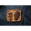 Ironwood Gourmet Fort Worth Steak Plate with Juice Channel, Acacia