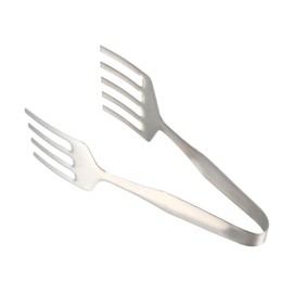 Mikinona Multifunctional Stainless Steel Food Tongs for Cooking Barbecue and Buffet Heat-Resistant Kitchen Clamp Hollow Design for Healthier Food Serving