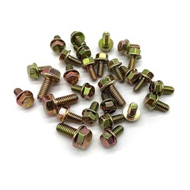 Region Offroad 4.0L 4.2L 2.5L Oil Pan Bolts compatible with Jeep CJ YJ TJ XJ MJ ZJ WJ (Yellow Zinc)