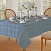 Newbridge 60 x 84 Inch Oval Fabric Tablecloth, Elegance Plaid,