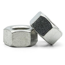Hippo Hardware M12 (12mm) Left Hand Thread Hexagon Full Hex Nuts A2 Stainless Steel (Pack of 3)