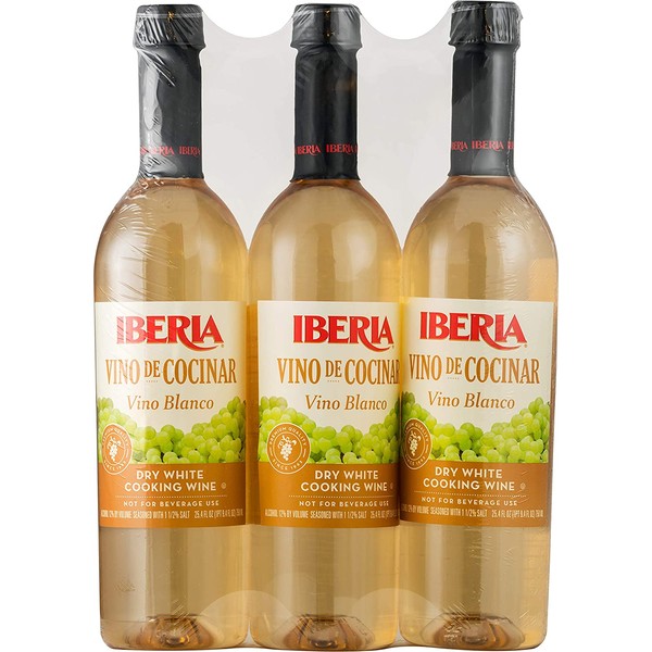 Iberia Dry White Cooking Wine 25.4 oz (Pack of 3)