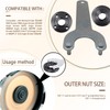 4.5" 5" 5/8-11 Angle Grinder Wrench Spanner Metal Lock Nut