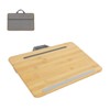 SUMISKY Portable Laptop Desk with Cushion and Phone Holder Bamboo