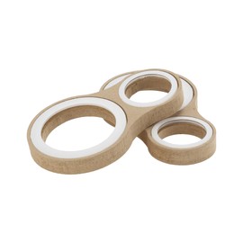 RATCHROLL 2 Set Universal Speaker Spacer Ring Adapter Dual Rings Waterproof for 1.5" for 3" Speaker Mounting Spacer Bracket Ring with Acrylic Washers Brown Wood