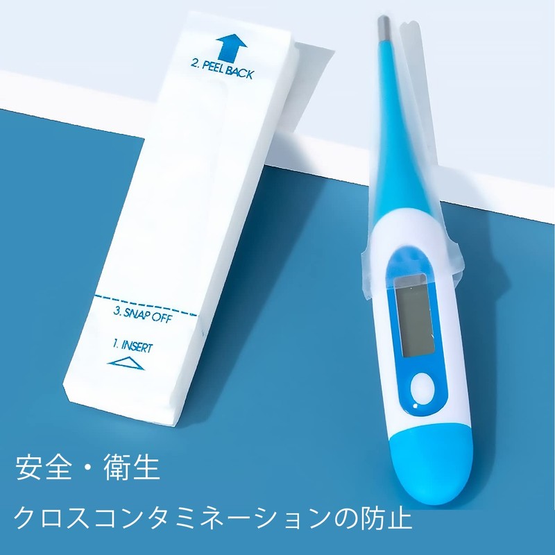 WIEXUN Thermometer Cover, 100 Pcs Disposable Probe Cover, Digital Thermometer