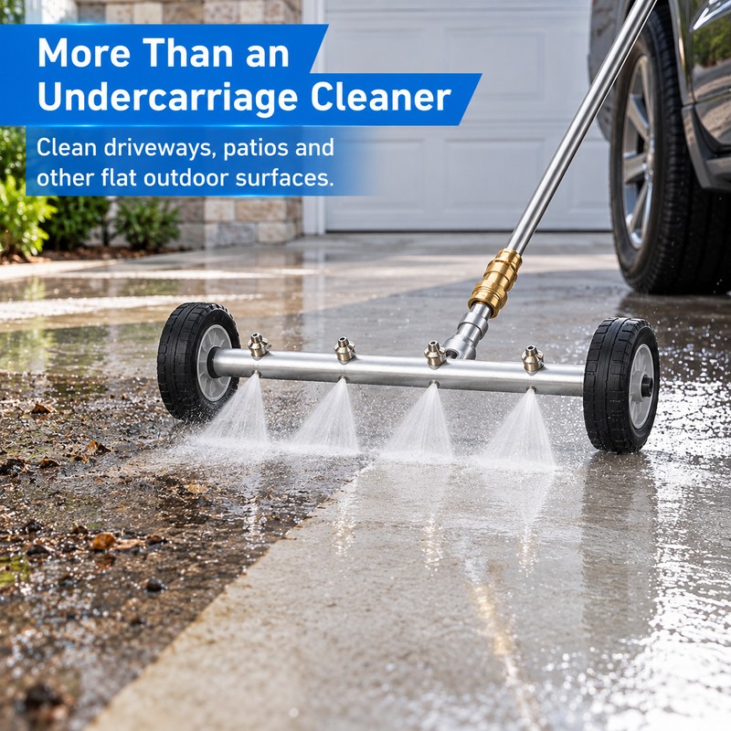 2-in-1 Undercarriage Pressure Washer Kit with Extension Wands – 4000