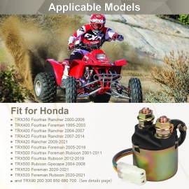 Oceair Starter Solenoid Relay for Honda TRX350 Fourtrax Rancher 420 400 350 Foreman ...