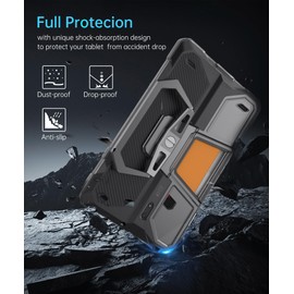 8849 Tank Pad Tablet Case 10.95’’, Rotating Stand Protective Cover with Soft TPU Transparent Back Cover Shell for Tank Pad/Tank Pad E