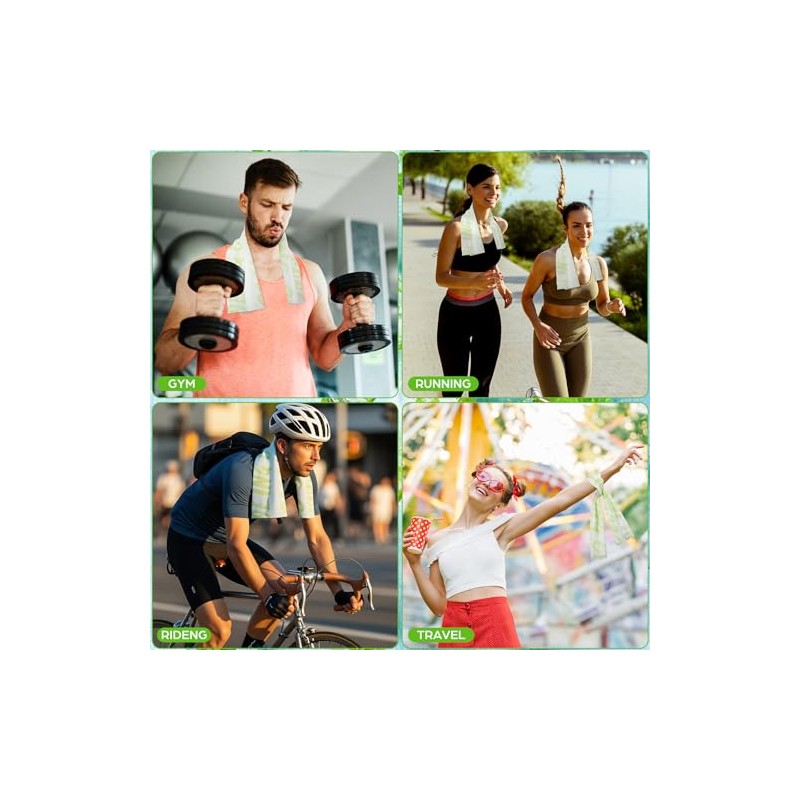 25 Count Extra Large Disposable Cooling Towels for Sports &