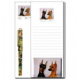 Miniature Pinscher Stationery Gift Set
