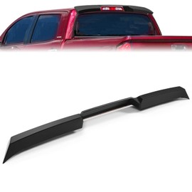 KUAFU Truck Cab Spoiler Compatible with 2014-2021 Toyota Tundra CrewMax Pickup Truck Cab Rear Top Roof Spoiler Wing Black
