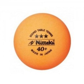 Nittaku Plastic Sound Table Tennis Ball 3-pack & Table Tennis Racket for Visually Impaired Practice Table Tennis Ball