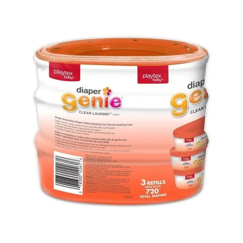 Bolsas Para Bote Pañal 3 Pack Diaper Genie Aroma Ropa