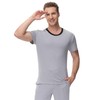 INK+IVY Men Sleepwear Pajama Top Crewneck T-Shirt, Soft Sueded Jersey