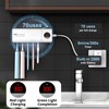 HouseGem Toothbrush Holder, Timer Function, 2000mAh Rechargeable Cordless Wall-Mounted Bathroom