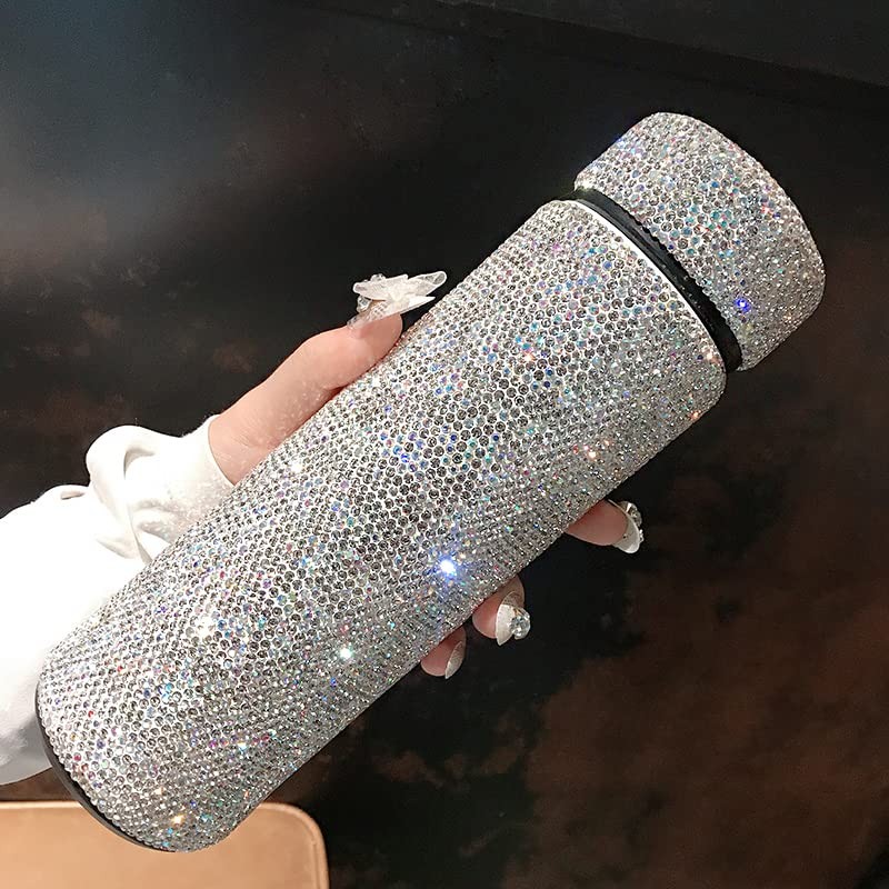 Bestbling Bling Rhinestone Stainless Steel Water Bottle - 17oz Vacuum