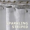 Silver Shower Curtains for Bathroom: 84 Inch Glitter Sparkle Bling