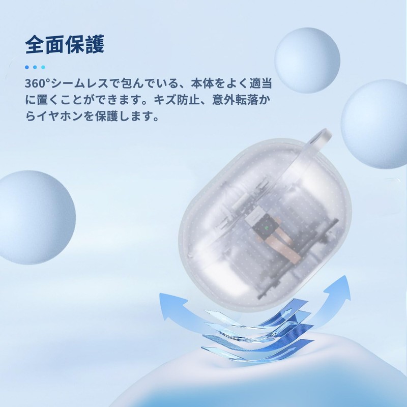 SOUNDPEATS Case Cover for Capsule3 Pro/SOUNDPEATS Capsule3 Pro Plus [NOUKAJU]
