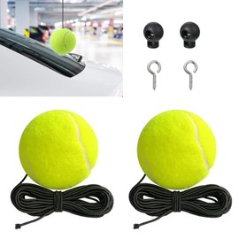 Ferianl 2PCS Garage Tennis Ball Parking Aid, Precise Car Stop Indicator with Non-Elastic String and Adjustment Buckle, Parking Stopper Assist for Garage Accessories
