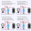 Gebildet 0.63''/16mm Stainless Steel Latching Push Button Switch 12V-24V/5A Power