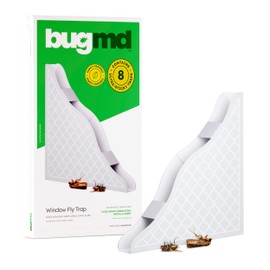 BugMD Fly Traps for Windows - Fly Traps for Indoors Sticky, Indoor Fly Traps, Fly Paper Corners, Indoor Fly Catcher, House Fly Killer Indoor, Indoor Fly Control, Window Fly Tape, Corner Fly Strips