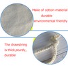 Lontenrea 8 Pcs 25x30cm Drawstring Cotton Muslin Bags Reusable Storage