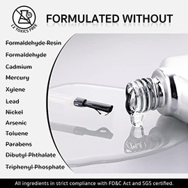 GAOY- Capa base de gel despegable para esmalte de uñas en gel, base transparente despegable de 16 ml para usar con LED UV para uñas                   
