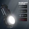 COB Mini Flashlight Bright Portable Rechargeable Keychain Flashlight with Bracket