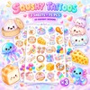 75Pcs Squishy Temporary Tattoos, Squishy Stickers for Party Decorations