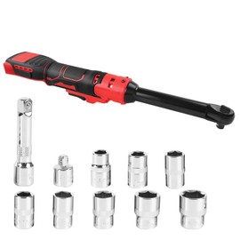 Aepiraza 3/8" Extended Cordless Ratchet Wrench, 80 N.m 320 RPM Electric Ratchet Wrench Set with 8 Sockets, 1/4" Adapter & 3" Extension Bar(Tool Only) (Fit for Mi1wa-kee)