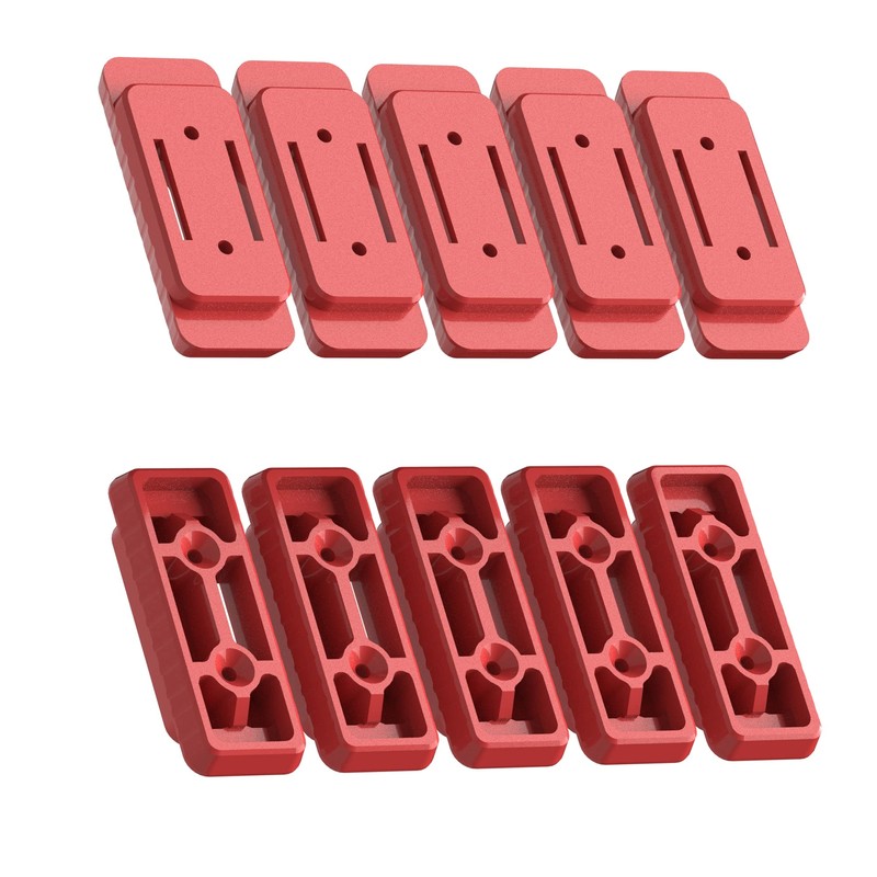 NyVoozy(20pcs-Red Feet Mounting System,Mounting Feet for Milwaukee Packout, Mounting Feet