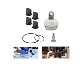 RILDWO Fits Dometic S/T/J/VHT/VG Series Pumps - 385230980 Bellow Kit & 385310076 Duckbill Valves (4) for Vacuflush Marine/RV Toilet