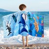 WERNNSAI Shark Kids Beach Towel for Boys - 30” x