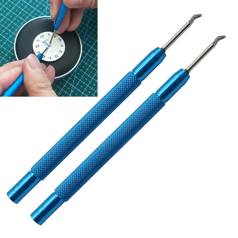 2-Piece Watch Hand Remover Pry Lever Set – Silver or