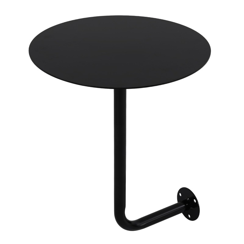 ILWorkTLs 13.77In Wall Mounted Coffee Table,Round Bar Tables,Snack Desk,Iron Drink
