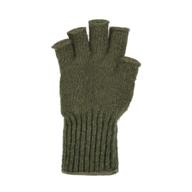Fingerless Wool Glove Military GI Govt Issue (OD Green)