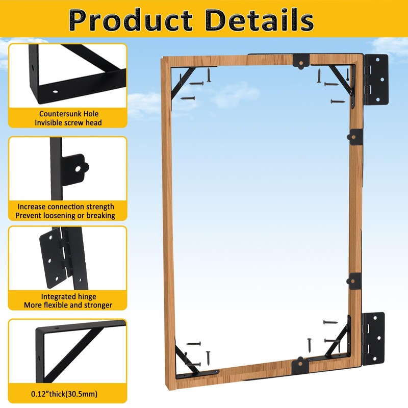 Anti Sag Fence Gate Kit Heavy Duty Gate Corner Brace