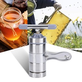 Honey Squeezer,Mini Portable Honey Extractor 7.5 X 7.5 X 2.4in Portable Stainless Steel Honey Extractor Household Manual Honey Press Honey Presser Machine Beekeeping Tool