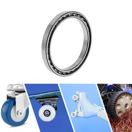 ACROPIX 6820 Deep Groove Ball Bearings P0 100x125x13mm Lubricated Bearings Open Type Silver Tone Scooter Skateboard Wheel