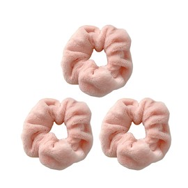 scicent Head Bands Adult Women 3 Pack Hair Accessories Soft Elastic Curly Hair And Thick Hair Scrunchies Fluffy Headband, Pink