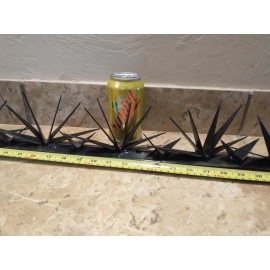 Unbranded 2 Steel Security Wall Spikes, Anti-Climb Metal 78 inches long total,  4" tall