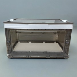 Foldable open transparent folding box 55L