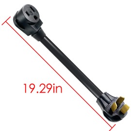 NEMA 10-50P to Welder 6-50R Welding Adapter Cord 50A 250V，6 AWG*3C