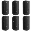 MOUNTAIN_ARK 6 Pack 2x6 Black Deck Fence Rail Bracket for