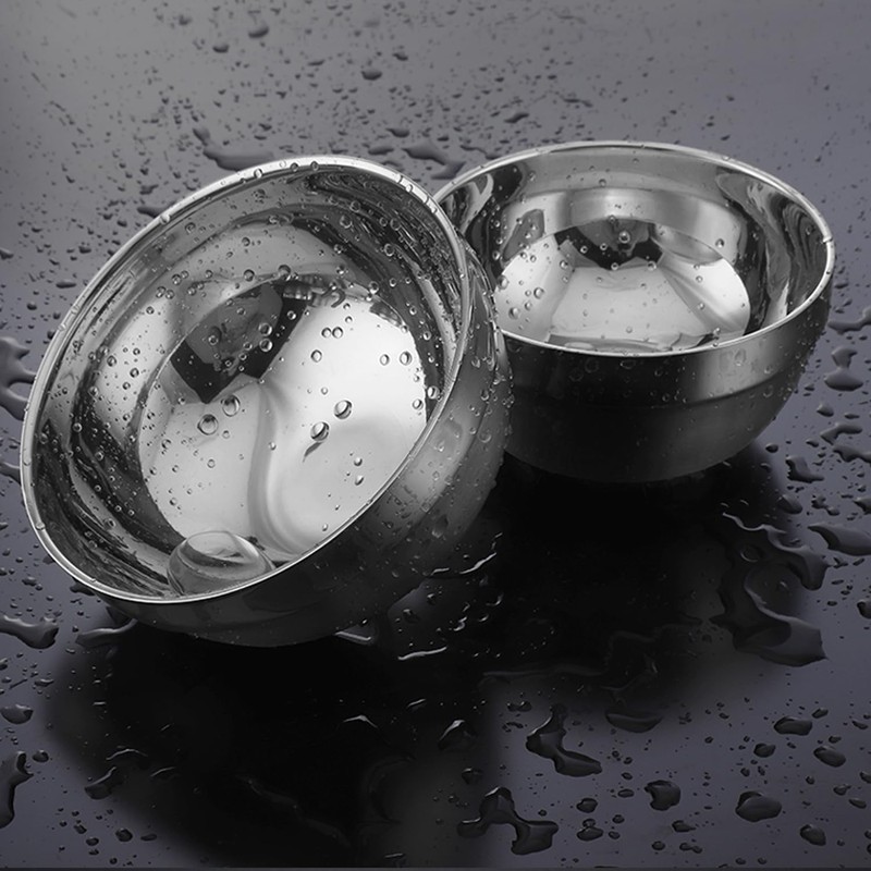 CAMBUY Stainless Steel Cereal Bowls 3 Pack 40 Oz Double