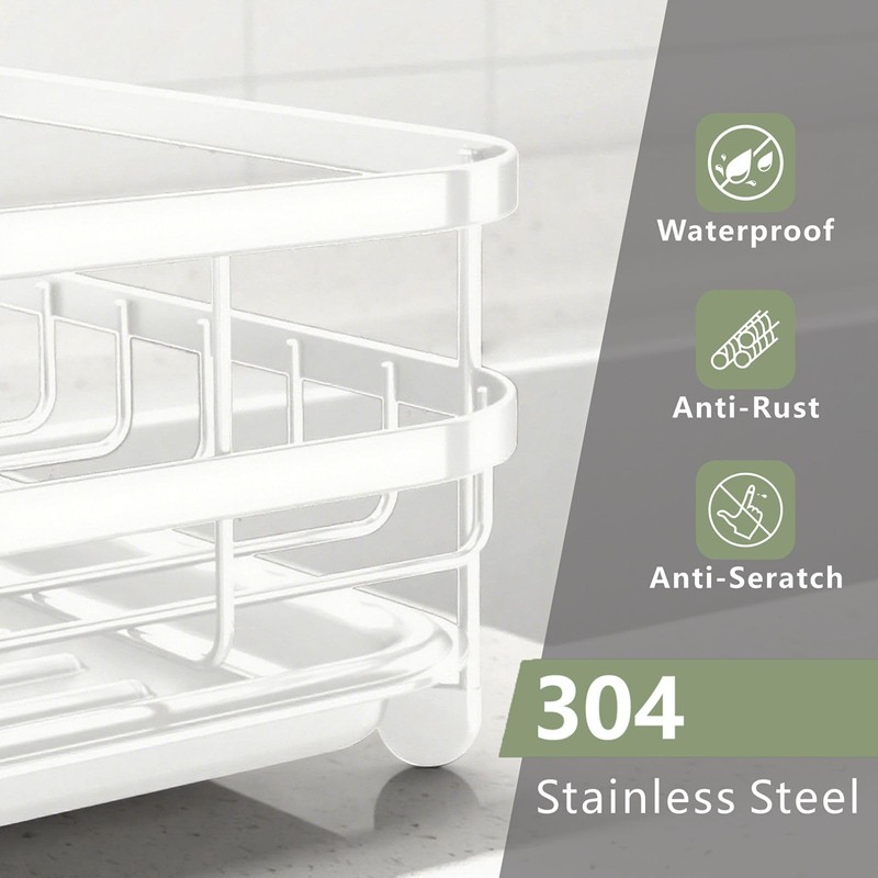 RUBOLTD Dish Drying Rack Stainless Steel Drying Racks for Kitchen