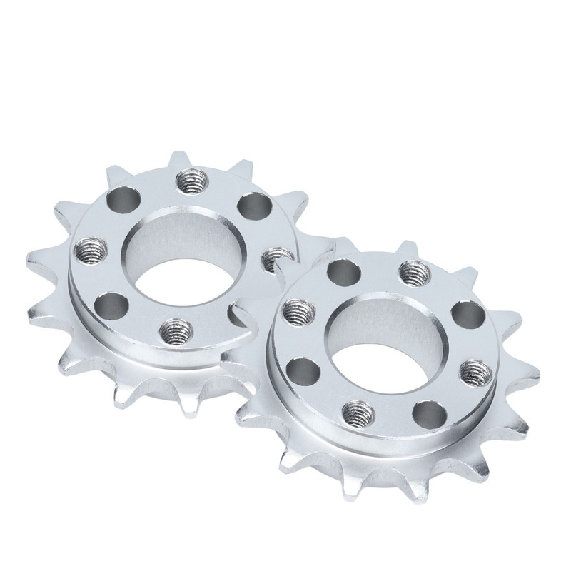 2Pcs Sprocket Gear Aluminum Anodic Oxidation Gears for Robots Machinery
