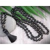 Zenkeeper About 180 Pcs Black Obsidian Beads for Jewelry Making